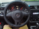 2016款大眾新寶來(lái)方向盤(pán)套四季途觀(guān)帕薩特邁騰桑塔納牛皮汽車(chē)把套 真皮-黑紅色 曬單實(shí)拍圖