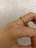 六福珠寶18K金鏈條黃鉆鉆石戒指結(jié)婚求婚鉆戒送禮bTDSKR0010YW 10號(hào)-總重1.57克 曬單實(shí)拍圖