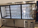 樂創(chuàng)（lecon）麻辣燙展示柜冒菜串串炸串展示柜燒烤點菜柜商用冷藏冷凍雙溫保鮮柜 透明拉簾款 1.2米 曬單實拍圖