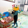 柯帛（KEBO）新款兒童泳衣女孩中大童分體套裝寶寶速干長袖防曬男童潛水服 2304藍色三件套 L(推薦身高95-105CM) 曬單實拍圖