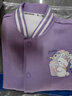 真維斯兒童外套春秋款女童棒球服男童帥氣衣服春季童裝上衣小孩洋氣春裝 紫 J奶茶白兔x/J奶茶白兔 150 曬單實拍圖