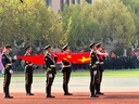 國旗班儀仗隊服裝中學(xué)生國旗護(hù)衛(wèi)隊禮服套裝學(xué)校護(hù)旗升旗儀式服飾 綠色男款十五件套 175 男款175適合130-145斤 曬單實拍圖
