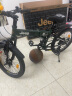 Jeep吉普（JEEP）儿童自行车小孩便携折叠变速山地车单车6-10岁男女款 战神mini-军绿色-辐条轮 20寸7速（1.30m-1.55m） 实拍图