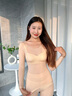 貓人（MiiOW）肌底衣保暖內(nèi)衣女超薄秋冬發(fā)熱恒溫美膚衣打底衣褲女秋衣秋褲套裝 HY-MOU424421套裝-燕麥色 L 曬單實拍圖