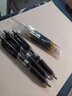 得力自動(dòng)筆彈簧筆12支裝按動(dòng)中性筆黑色0.5碳素筆簽字筆子彈頭大學(xué)生考試辦公文具用品兒童紅色藍水筆 黑色 單盒12支 曬單實(shí)拍圖