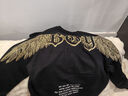 BOY LONDON【黃金法則】秋季男女同款外套刺繡連帽開(kāi)衫衛衣N06901 黑色 XL 曬單實(shí)拍圖