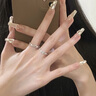 花影（HUAYING）輕奢銀鉆石情侶戒指女對戒活口表白紀念日生日禮物送男女朋友 [3顆真鉆石]荊棘玫瑰對戒+禮盒 曬單實拍圖