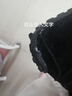 SLYHULI網(wǎng)紅軟底豆豆鞋女2025春秋新款韓版百搭學(xué)生淺口休閑真皮平底單鞋 黑色 37 (235mm) 腳寬腳大拍大一碼 曬單實拍圖