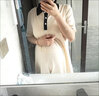 優(yōu)美珍（YOUMEIZHEN）日本孕婦連衣裙夏裝短袖polo裙翻領(lǐng)孕婦裝夏天短袖孕婦裙子女夏季 曬單實(shí)拍圖