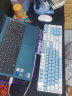 达尔优（dareu）PG-D83-勇气办公电竞游戏鼠标垫超大号 850*300*3mm加厚锁边键盘电脑桌垫 黑白色 实拍图