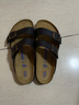 BIRKENSTOCK勃肯德國(guó)進(jìn)口男女款牛皮革涂油軟底Arizona雙扣涼拖鞋 棕色常規(guī)版0452761 40 曬單實(shí)拍圖