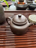 洛湘宜興紫砂壺名家吳榮華手工茶壺原礦紫砂朱泥德鐘壺家用功夫泡茶壺 德鐘壺 200ml 曬單實拍圖