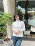 施洛瀾（SINO LOVE）秋冬裝2025年新款女士毛衣女外穿慵懶風半高領(lǐng)加厚上衣針織打底衫 白色 均碼 建議80-135斤 曬單實拍圖