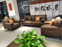 忠勝辦公家具辦公沙發(fā)辦公室商務(wù)會客室接待沙發(fā)現(xiàn)代簡約家具沙發(fā)茶幾組合套裝 1+1+3組合【加厚耐磨西皮】 曬單實拍圖