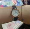 天梭（TISSOT）【七夕節(jié)禮物】俊雅系列女表纖薄時(shí)尚石英表女士瑞士手表 送女友 白盤皮帶T063.009.36.018.00 曬單實(shí)拍圖