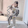布丁魚（budding fish）童裝女童套裝兒童春秋新款韓版女孩衛(wèi)衣+衛(wèi)褲學(xué)生時(shí)髦衣服兩件套 002款小熊套裝 150碼建議身高140cm 曬單實(shí)拍圖