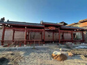 戶外古建長(zhǎng)廊菠蘿格實(shí)木走廊景觀庭院防腐木涼亭水榭文化風(fēng)雨連廊 瀝青瓦長(zhǎng)廊每平方 曬單實(shí)拍圖