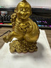 純黃銅猴擺件十二生肖吉祥猴家居裝飾品工藝品辦公室送禮玄關(guān)裝飾 高9cm金猴送福 曬單實(shí)拍圖