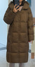 VEROMODA羽絨服女秋冬新款連帽立領(lǐng)云感中長(cháng)款羽絨服柔軟保暖 奧克棕色-長(cháng)款 XS 曬單實(shí)拍圖