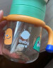 babycare小企鹅学饮杯 儿童吸管式水杯 儿童防漏防摔带手柄喝奶瓶含重力球 240ml绿色-双杯盖 PPSU（6月+） 实拍图