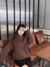 羅蒙（ROMON）短外套女高腰外搭秋季2024年新款春秋小香風上衣秋冬時尚夾克開衫 咖色 L  95~105斤可穿 曬單實拍圖