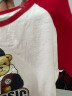 Classic Teddy精典泰迪童装儿童t恤男女童短袖T恤薄款半袖宝宝衣服夏装洋气上衣 棒球帽子熊同色插肩大红 110cm 实拍图