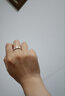 丹尼爾惠靈頓（DanielWellington）DW戒指女 經(jīng)典白琺瑯雙色戒指時(shí)尚情侶戒指 七夕情人節禮物送女友 56號DW00400043 玫瑰金色 曬單實(shí)拍圖