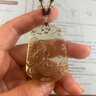 玉有情天然黃水晶吊墜男女情侶款十二生肖本命年項(xiàng)鏈蛇年送男女友禮物 黃水晶大款-生肖牛 曬單實(shí)拍圖