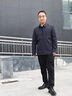 袋鼠（DAISHU）中老年棉服男秋冬新款休閑翻領(lǐng)爸爸棉衣輕薄干部夾棉小棉襖外套 藏青色 8603【拉鏈款】 XL -180/125-140斤 曬單實(shí)拍圖