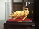 莫尼森  MOREISAN絨沙金華爾街牛擺件生肖牛玄關(guān)辦公室桌面裝飾品喬遷禮物開業(yè)禮品 華爾街牛-中號 曬單實拍圖