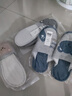 西牧威布拖鞋女2023秋冬季棉拖鞋女可愛(ài)室內家居地板防滑包頭亞麻布 煙灰_(開(kāi)口款) 44-45 適合43-44 曬單實(shí)拍圖