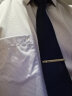 杉杉格子短袖衬衫男夏季新款商务休闲中年蓝格子短袖衬衣男 TRT4450短袖 41 实拍图
