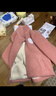 貓人 MIIOW兒童校服神器男童冬季內(nèi)膽棉襖內(nèi)搭學生女中大童加厚保暖上衣 淺粉 150 曬單實拍圖