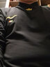 梵登諾（FANDENGNUO）秋季新款男士v領(lǐng)修身長袖t恤內(nèi)搭打底衫春秋款上衣服體恤潮男裝 【常規(guī)款】黑色 L【118-130斤】 曬單實(shí)拍圖