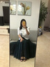 Avmko網(wǎng)紗裙韓版氣質(zhì)大擺仙女a(chǎn)字百褶半身裙中長(zhǎng)款高腰顯瘦紗裙蓬蓬裙 黑色兩層紗垂感顯瘦 裙長(zhǎng)75厘米 曬單實(shí)拍圖