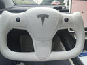 FOLOMODO特斯拉Modely/3改裝YOKE新款方向盤納帕皮碳纖維帶加熱全國包安裝 全套【面蓋+氣囊蓋+車標(biāo)】純白 曬單實(shí)拍圖