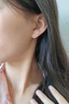 ?，斝乔蜚y耳釘小眾時尚氣質耳環(huán)女士高級感耳墜耳飾生日禮物送女朋友 不對稱星球銀耳釘 曬單實拍圖