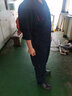 眾安凱達連體工作服套裝男工裝廠服制服勞保汽修機修防塵服連體衣連體工裝 深藍色 XL (175) 曬單實拍圖
