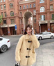 羅蒙（ROMON）冬季皮毛一體羊羔毛外套女秋冬感設(shè)計感小個子毛絨外套 玉米黃 M 【105-125斤】 拍照碼 曬單實拍圖