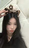 清晨的星星可愛豹紋kitty貓發(fā)箍女2025新款高級感時尚洋氣壓發(fā)頭箍發(fā)卡頭飾 米色kt豹紋發(fā)箍 曬單實拍圖