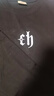 CHINISM赤塵長(cháng)袖t恤男字母印花美式潮牌純色圓領(lǐng)純棉打底衫CD2242H3019 曬單實(shí)拍圖