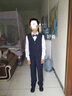 衣諾坊兒童西服馬甲套裝花童主持人男童西裝大童鋼琴六一演出服花童 藏青:馬甲+襯衫+西褲+領(lǐng)結 160 （建議81-95斤） 曬單實(shí)拍圖