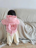 幼歌（YOUGE）嬰幼兒三防抗菌童趣小惡魔立體造型羽絨服保暖連帽外套 甜甜草莓粉 80 cm 曬單實(shí)拍圖