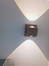 新特麗（COMELY） 免布線壁燈插電式床頭燈可調(diào)光電視背景墻燈 霞光 淺灰色-帶插頭可調(diào)光（免接線） 曬單實拍圖