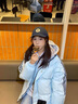 圣保美黑色棉服女2025新款冬季女裝羽絨棉衣短外套學(xué)院風(fēng)面包服冬天棉襖 黑色 M 碼 曬單實(shí)拍圖