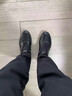 諾貝達2025春夏季新款男士真皮休閑運動(dòng)鞋輕質(zhì)舒適軟底系帶百搭老爹鞋 黑色 DDB89016A 42 （歐美尺碼 偏大一碼） 曬單實(shí)拍圖