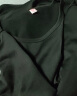 苏洛寻打底衫女春秋季新款韩版性感长袖T恤女套头修身内搭纯色T恤衫 V黑色 3XL (建议130-140斤) 实拍图