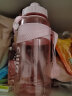 希乐运动水杯大容量学生夏季健身水壶女可爱网红大肚杯双饮杯粉色1.5L 实拍图