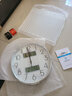 康巴絲（Compas）窄邊框雙日歷電波鐘智能掛鐘客廳創(chuàng  )意家用時(shí)尚大氣時(shí)鐘SZGD-2720S 2720S珍珠白銀殼雙歷-WiFi機芯款 38cm 15英寸38cm*38cm 曬單實(shí)拍圖