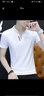 花花公子（PLAYBOY）短袖男t恤2026夏季新款潮牌正品V領(lǐng)上衣服男高端時(shí)尚純色打底衫男 白色 XL 曬單實(shí)拍圖